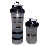 Jotun Force® Шейкър без BPA – с две отделения за съхранение и метална топка за разбиване (500 мл) - Image 3