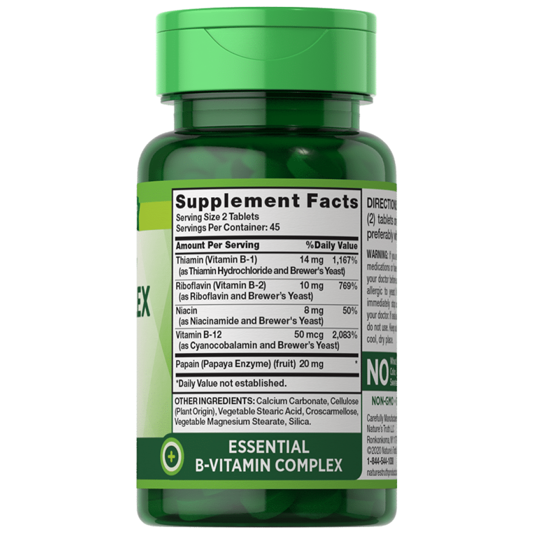 Nature’s Truth® Високопотентен B‑Комплекс + В‑12 (90 таблетки) - Image 2