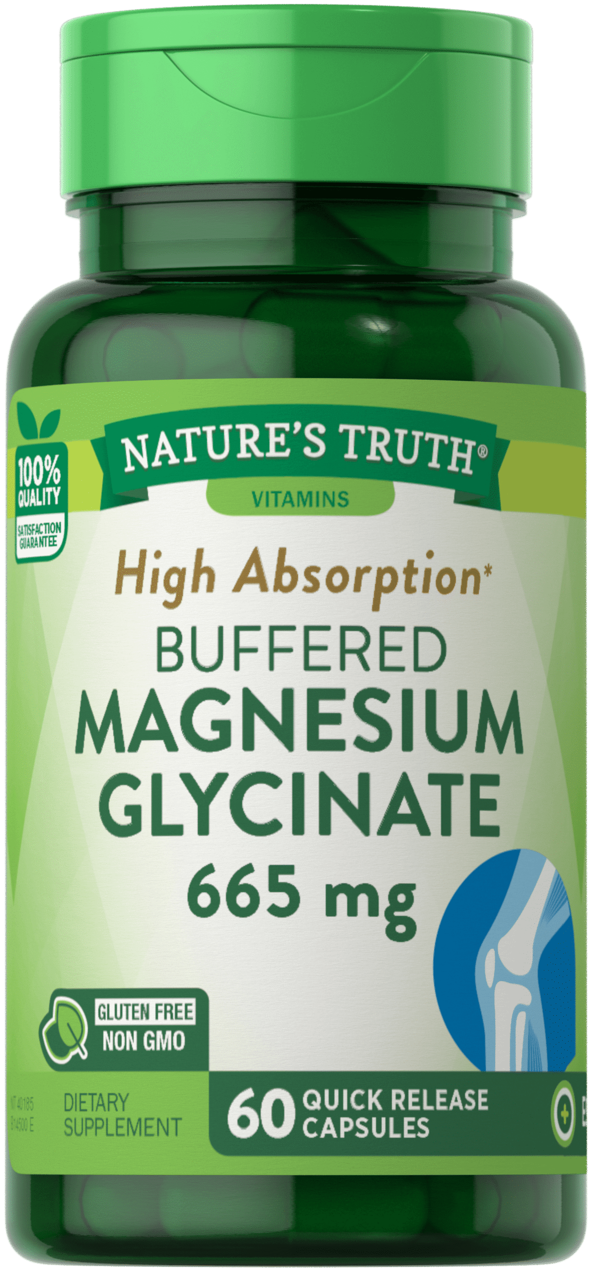 01K1G91THB6HN732978DQJS3SE Nature’s Truth® Магнезиев Глицинат 120 mg (60 бързо освобождаващи се капсули) - Image 1