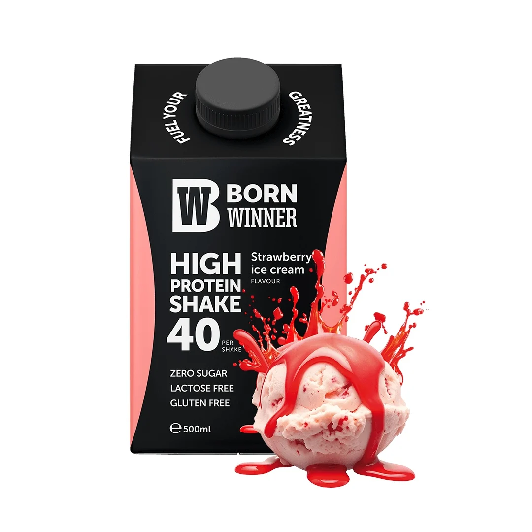 12-x-born-winner-protein-shake-–-strawberry-ice-cream-500-ml~1614 Born Winner Protein Shake – Strawberry Ice Cream 500 ml - Image 1