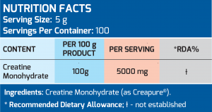 КРЕАТИН МОНОХИДРАТ MLO CREATINE MONOHYDRATE - Image 2