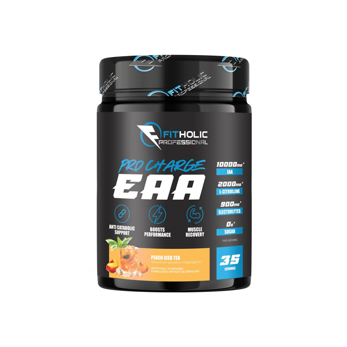 Fitholic-Professional-Pro-Charge-EAA-Essential-Amino-Acids-Peach-Iced-Tea Fitholic Professional Pro Charge EAA - Image 1