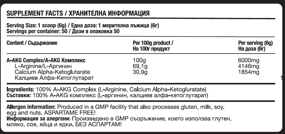 Fitholic Professional AAKG Powder 300 грама - Image 2