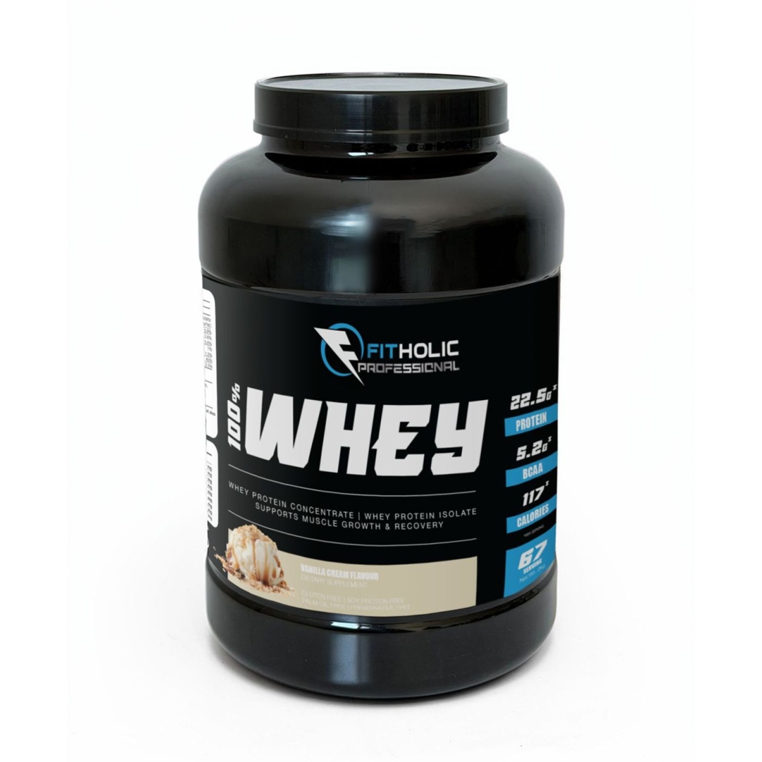 Fitholic Professional 100% Whey Protein Blend |Whey Protein Concentrate | Whey Protein Isolate 2000g - Image 4