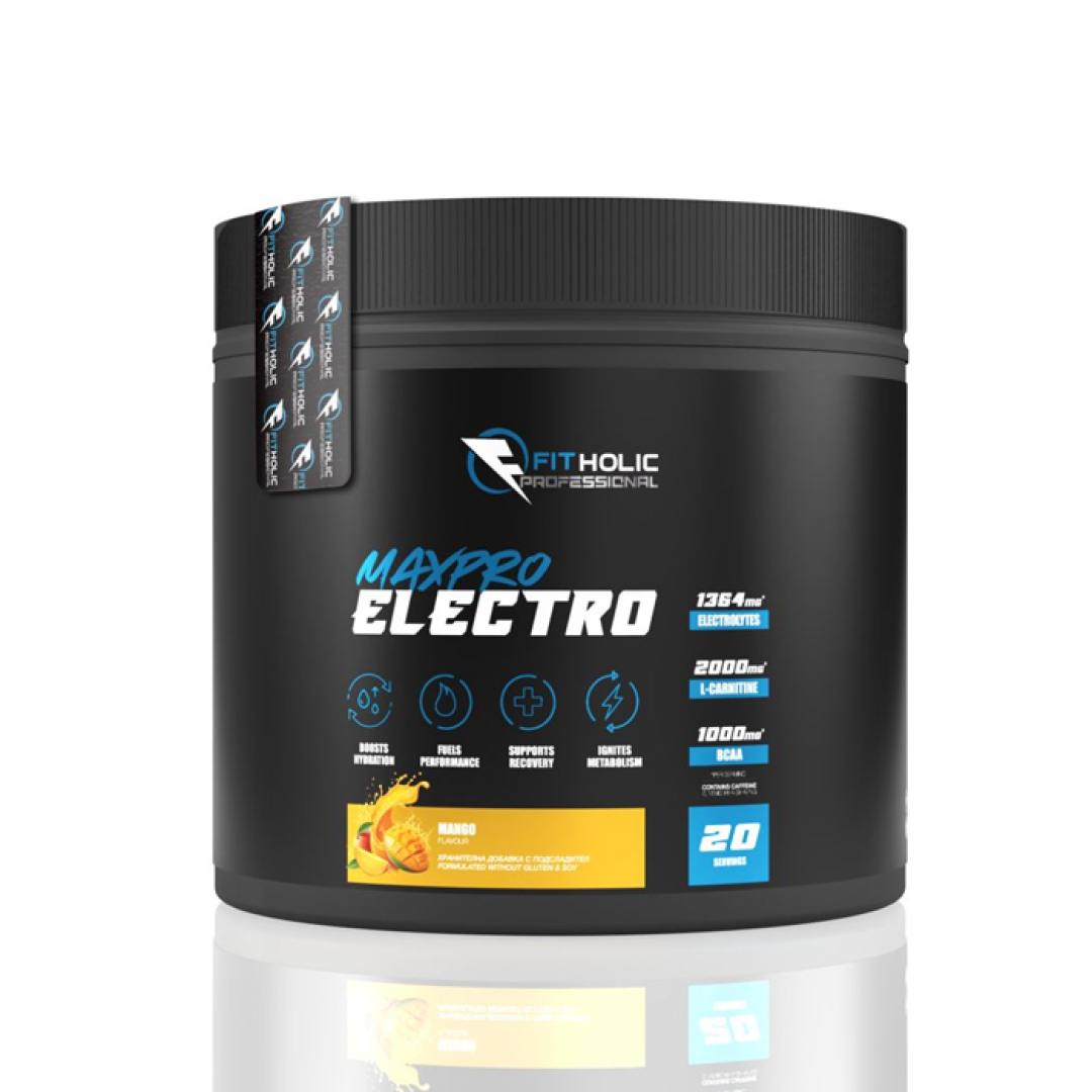 Fitholic Professional MaxPro Electro Electrolyte with BCAA, L-Carnitine & Green Tea - Image 2