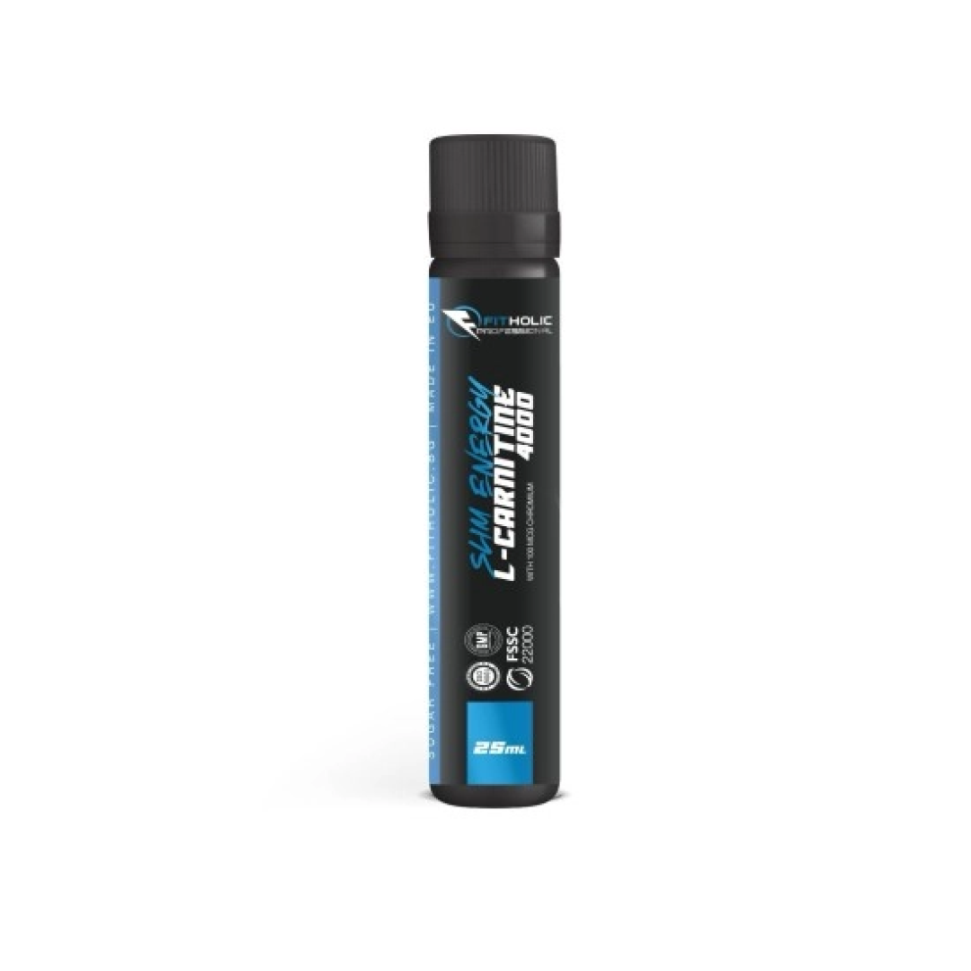 Fitholic Professional L-Carnitine Slim Energy 4000 mg Triple L-Carnitine Matrix 20x25 ml - Image 2