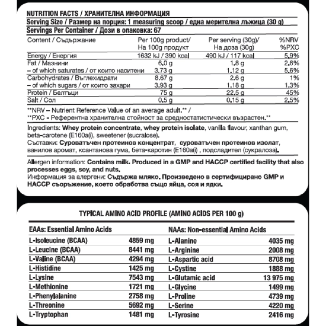 Fitholic Professional 100% Whey Protein Blend |Whey Protein Concentrate | Whey Protein Isolate 2000g - Image 2