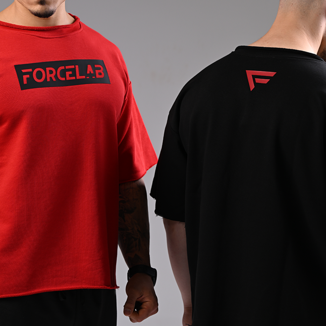 Червена тениска Forcelab - Image 2