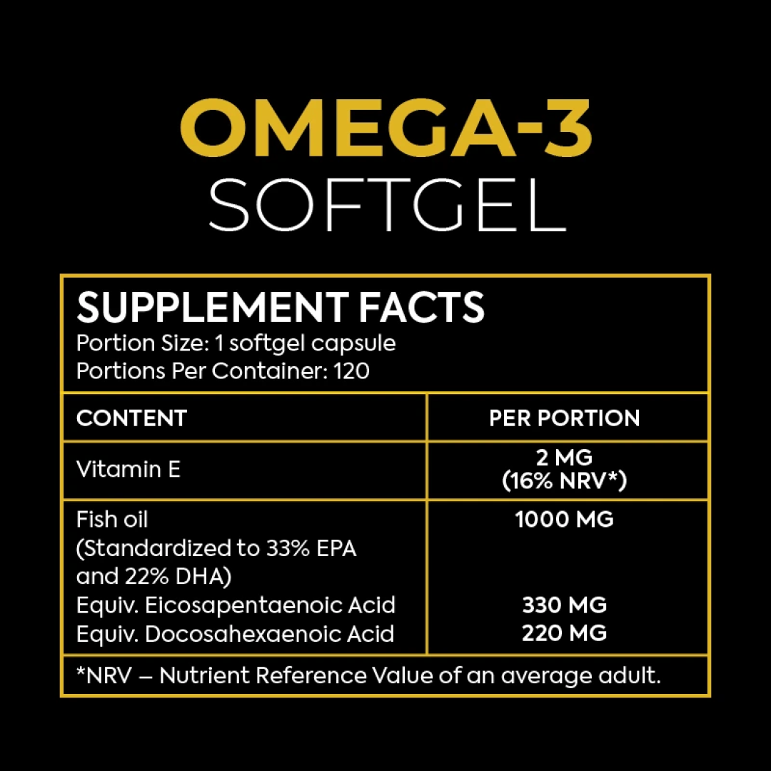 Omega 3 High Potency – 120 softgel капсули - Image 2